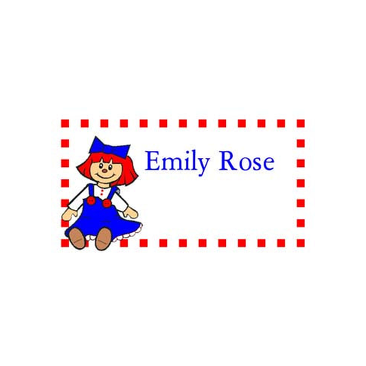 RAG DOLL PERSONALIZED GIFT OR CALLING CARDS