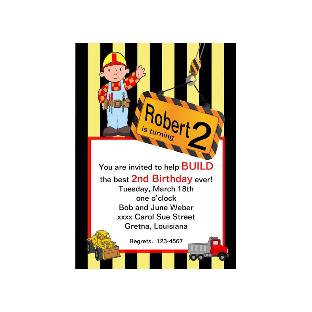 RAISING A SIGN CUSTOM INVITATION