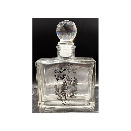 RECTANGULAR GLASS BOTTLE