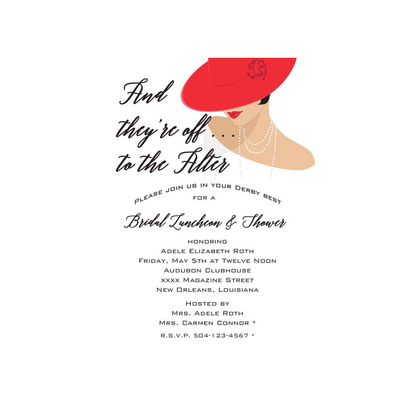 RED HAT LADY CUSTOM INVITATION