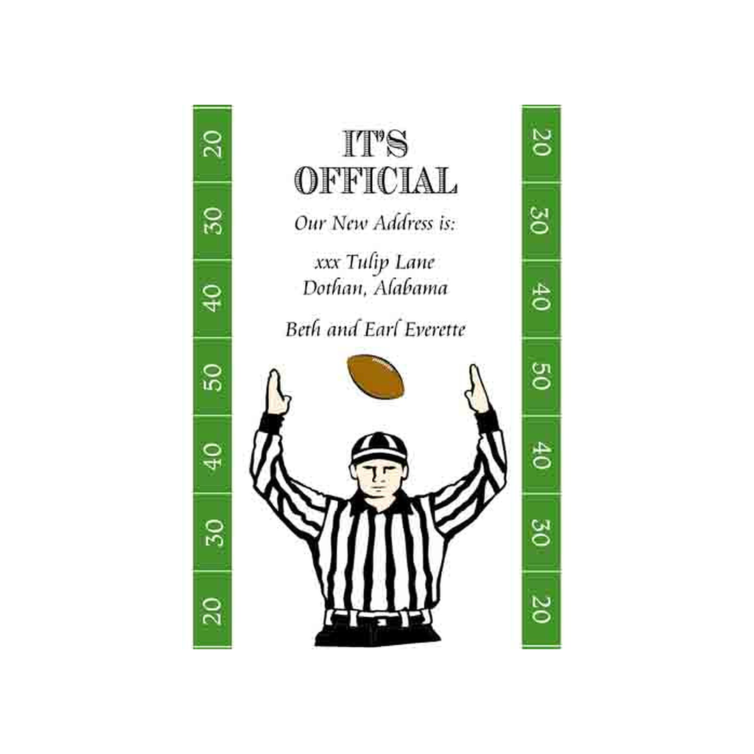 REFEREE CUSTOM INVITATION