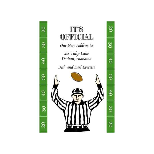 REFEREE CUSTOM INVITATION