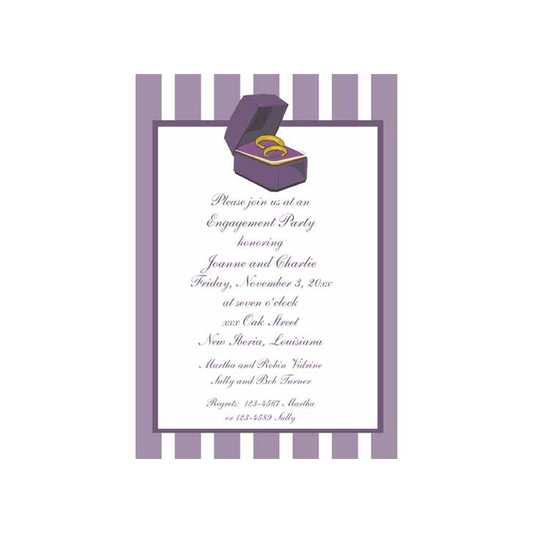 RING AND RING BOX CUSTOM INVITATION