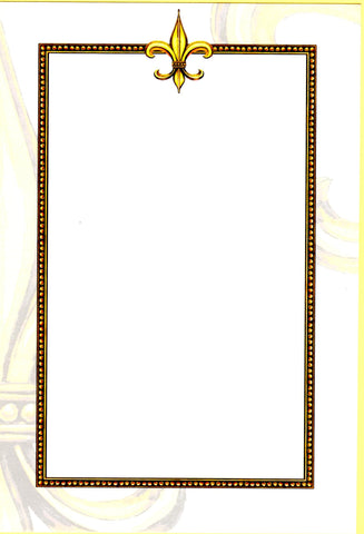 FLEUR DE LIS MEDLEY - BLANK STOCK INVITATION