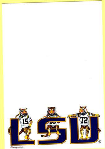 LSU TIGER TRIO - BLANK STOCK INVITATIONS