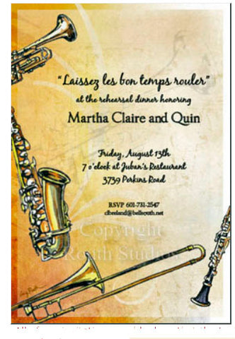 JAZZ IT UP - BLANK STOCK INVITATION
