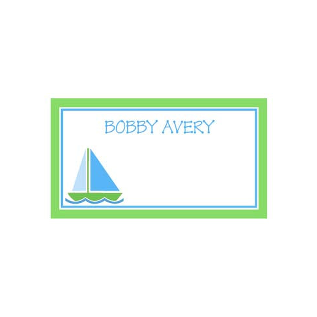 SAILBOAT PERSONALIZED GIFT OR CALLING CARDS