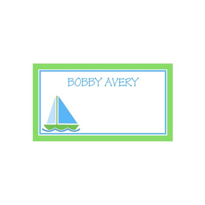 SAILBOAT PERSONALIZED GIFT OR CALLING CARDS