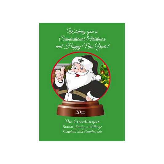 SANTASATIONAL WATERGLOBE CUSTOM INVITATION