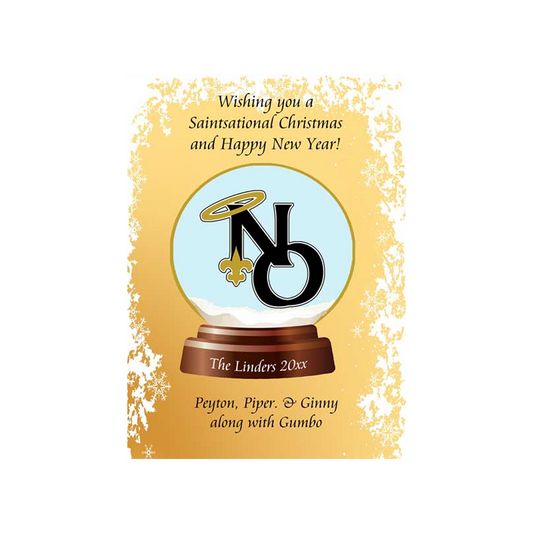 SANTASATIONAL WATERGLOBE #2 CUSTOM INVITATION
