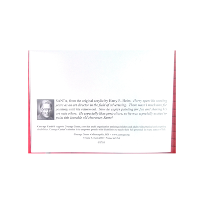 SANTA FACE COURAGE BOXED GREETING CARDS