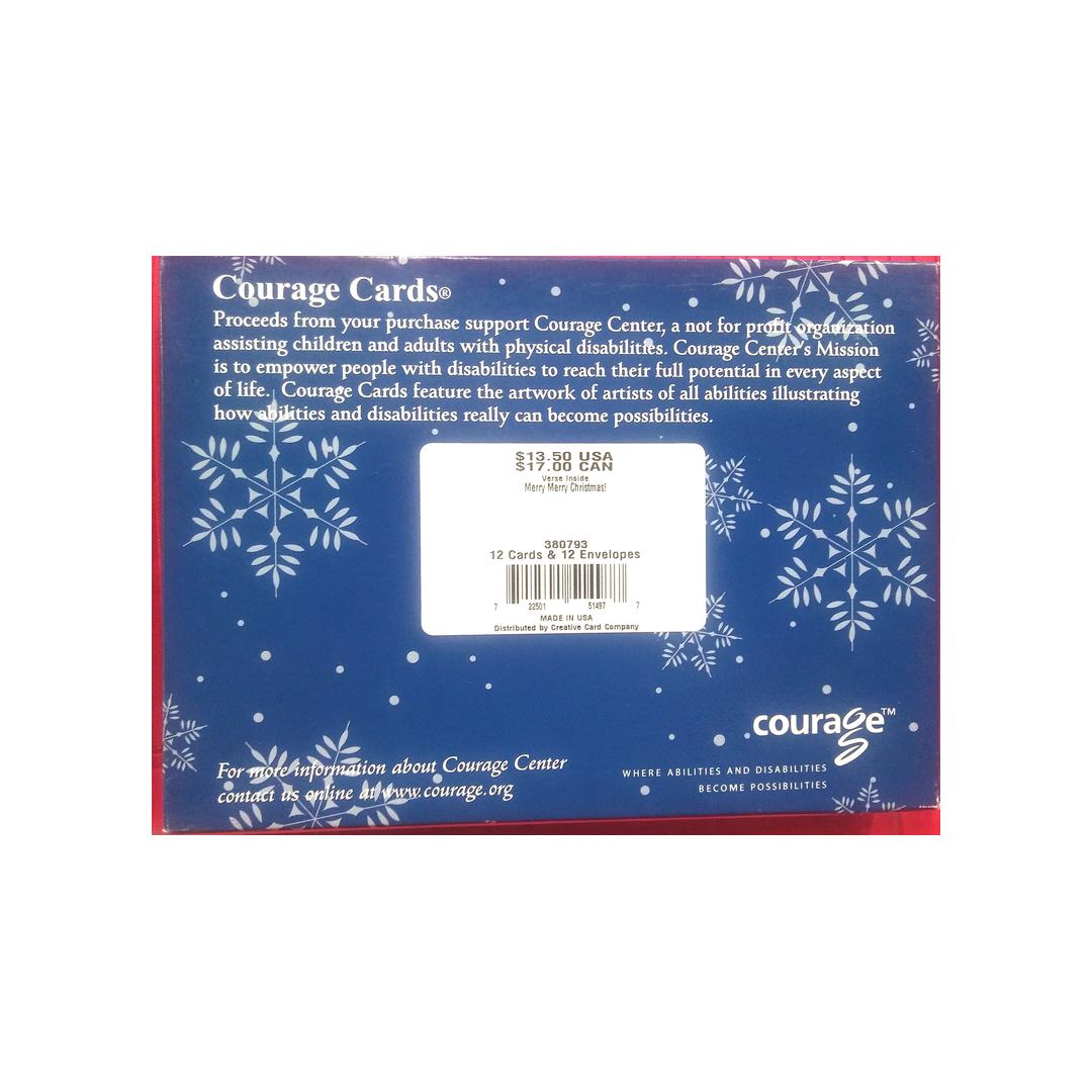 SANTA FACE COURAGE BOXED GREETING CARDS