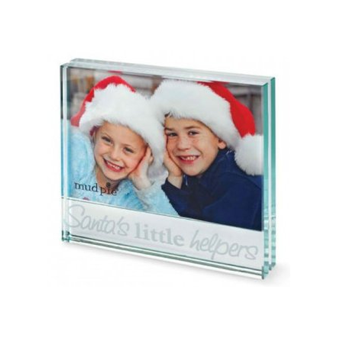 SANTA'S LITTLE HELPER GLASS FRAME