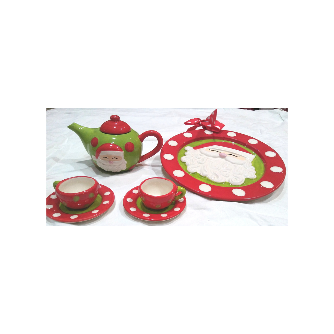 SANTA TEA SET - 7 PIECE SET
