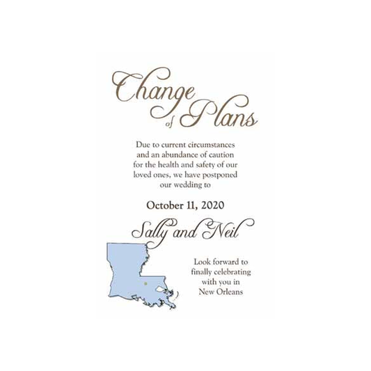 SAVE THE DATE STATE OF LOUISIANA CUSTOM INVITATION