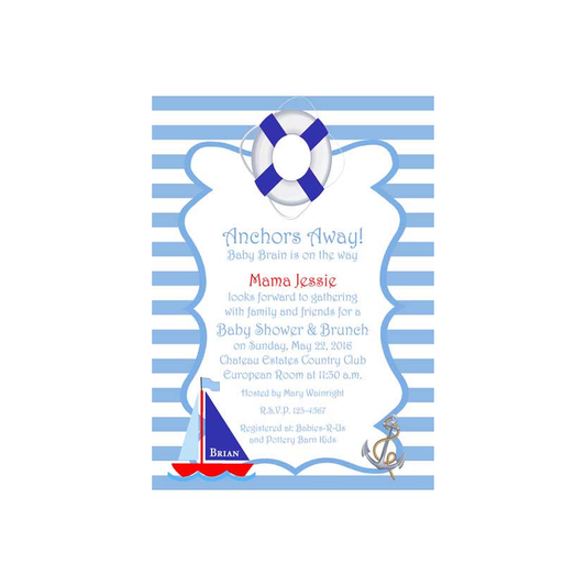 SETTING SAIL CUSTOM INVITATION