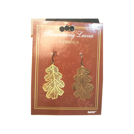 SHIMMERING LEAF EARRINGS
