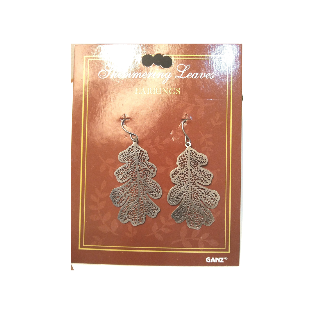 SHIMMERING LEAF EARRINGS