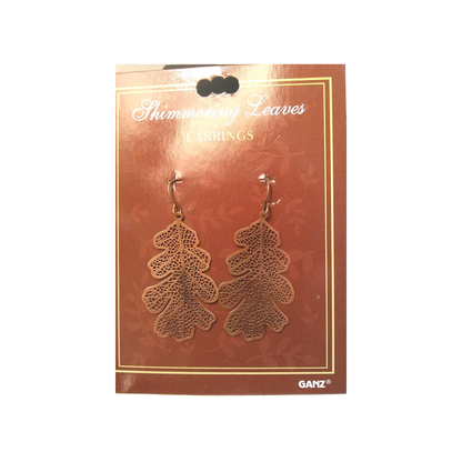 SHIMMERING LEAF EARRINGS