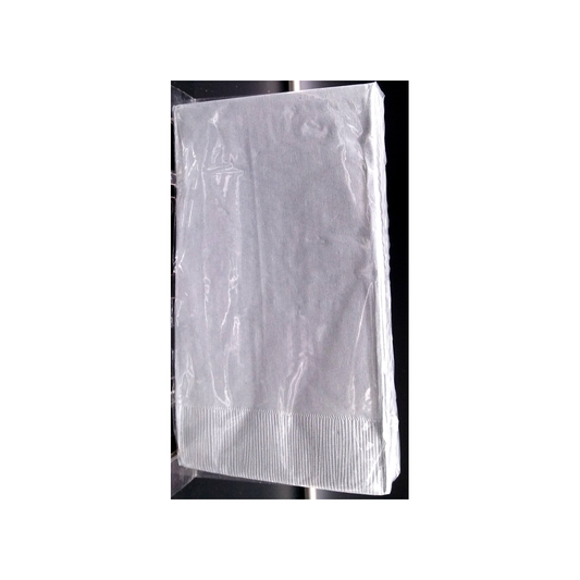 SHIMMERING SILVER PAPER GUEST TOWELS