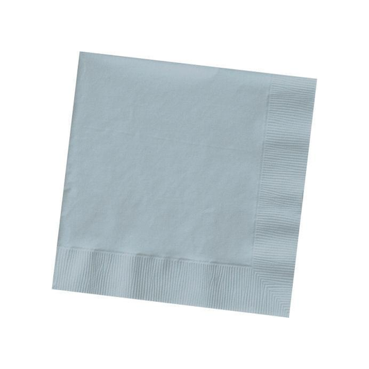 SILVER 3 PLY BEVERAGE NAPKINS