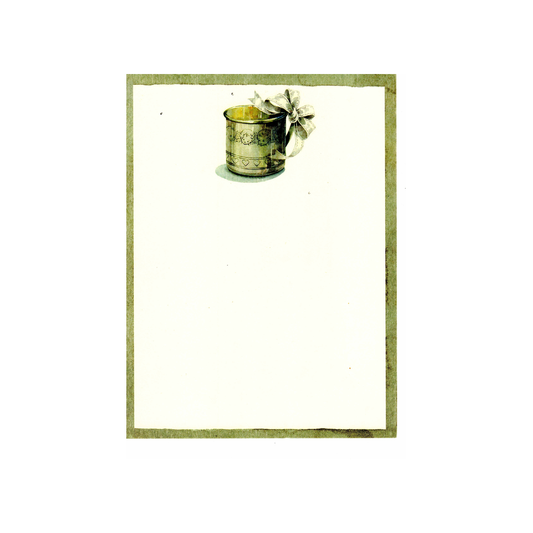 SILVER BABY CUP - BLANK STOCK INVITATIONS
