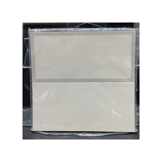 SILVER BORDER PLACE CARDS