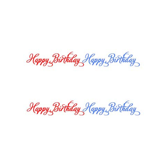 SIMPLE - HAPPY BIRTHDAY PERSONALIZED GIFT OR CALLING CARDS