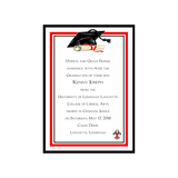 SIMPLE CLASSIC BORDER GRADUATION CUSTOM INVITATION