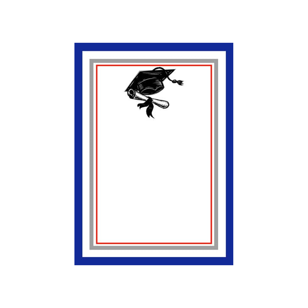 SIMPLE CLASSIC BORDER GRADUATION CUSTOM INVITATION