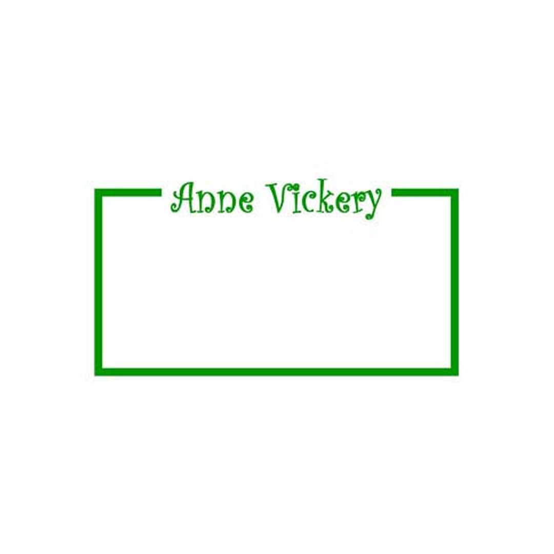SIMPLE LINES AND NAME PERSONALIZED GIFT OR CALLING CARDS