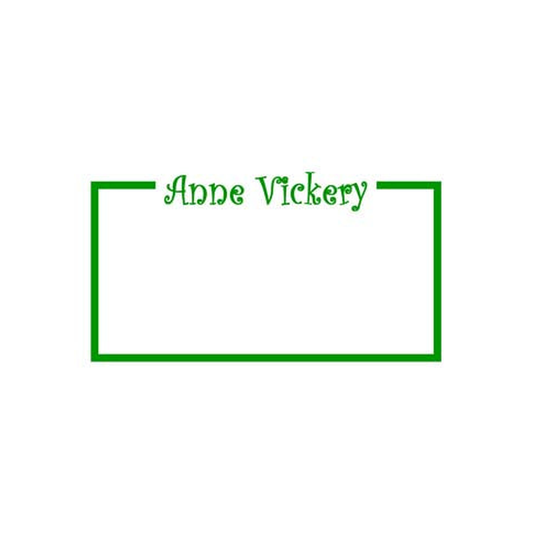 SIMPLE LINES AND NAME PERSONALIZED GIFT OR CALLING CARDS