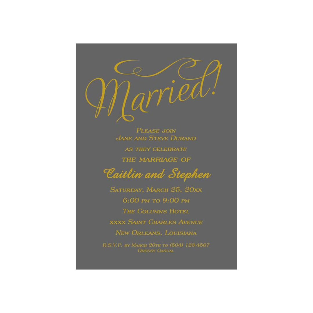 SIMPLE WORD DESIGN CUSTOM INVITATION