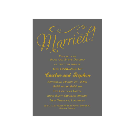 SIMPLE WORD DESIGN CUSTOM INVITATION