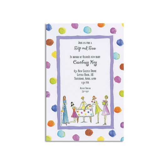 SIP N SEE - BLANK STOCK INVITATION