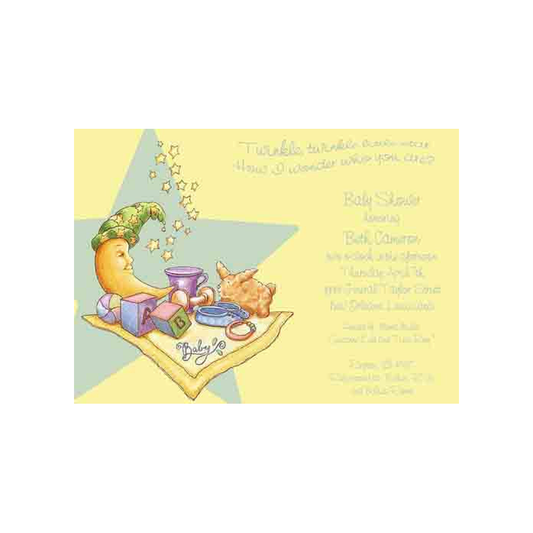 SLEEPING MOON CUSTOM INVITATION