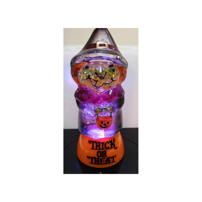 SMALL LIGHT UP WITCH WATER GLOBE