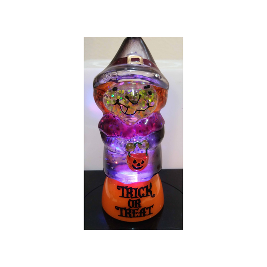 SMALL LIGHT UP WITCH WATER GLOBE