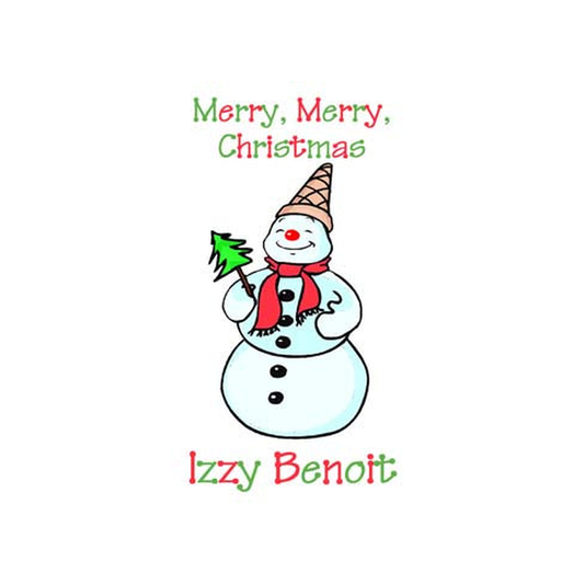 SNOWMAN PERSONALIZED GIFT OR CALLING CARDS