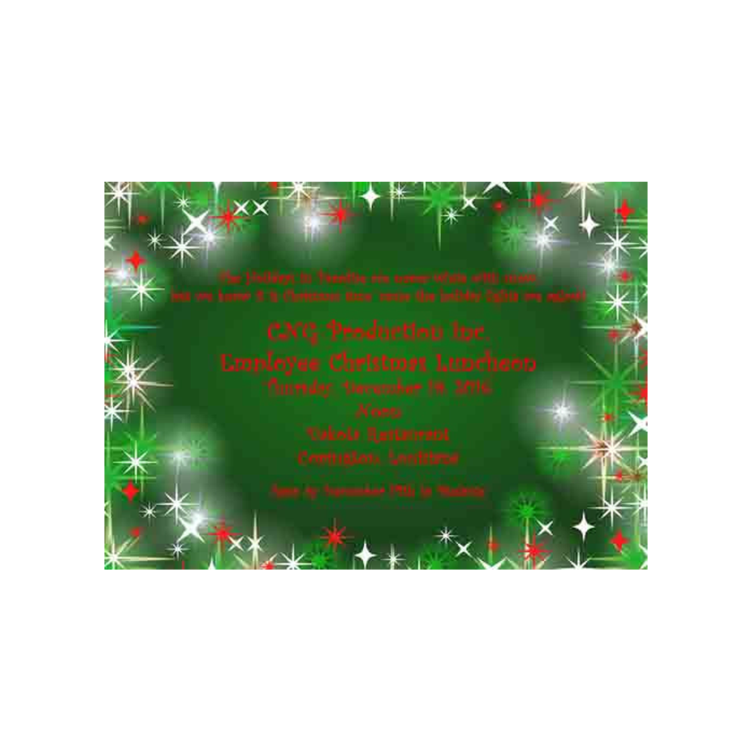 SPARKLING STARS CUSTOM INVITATION
