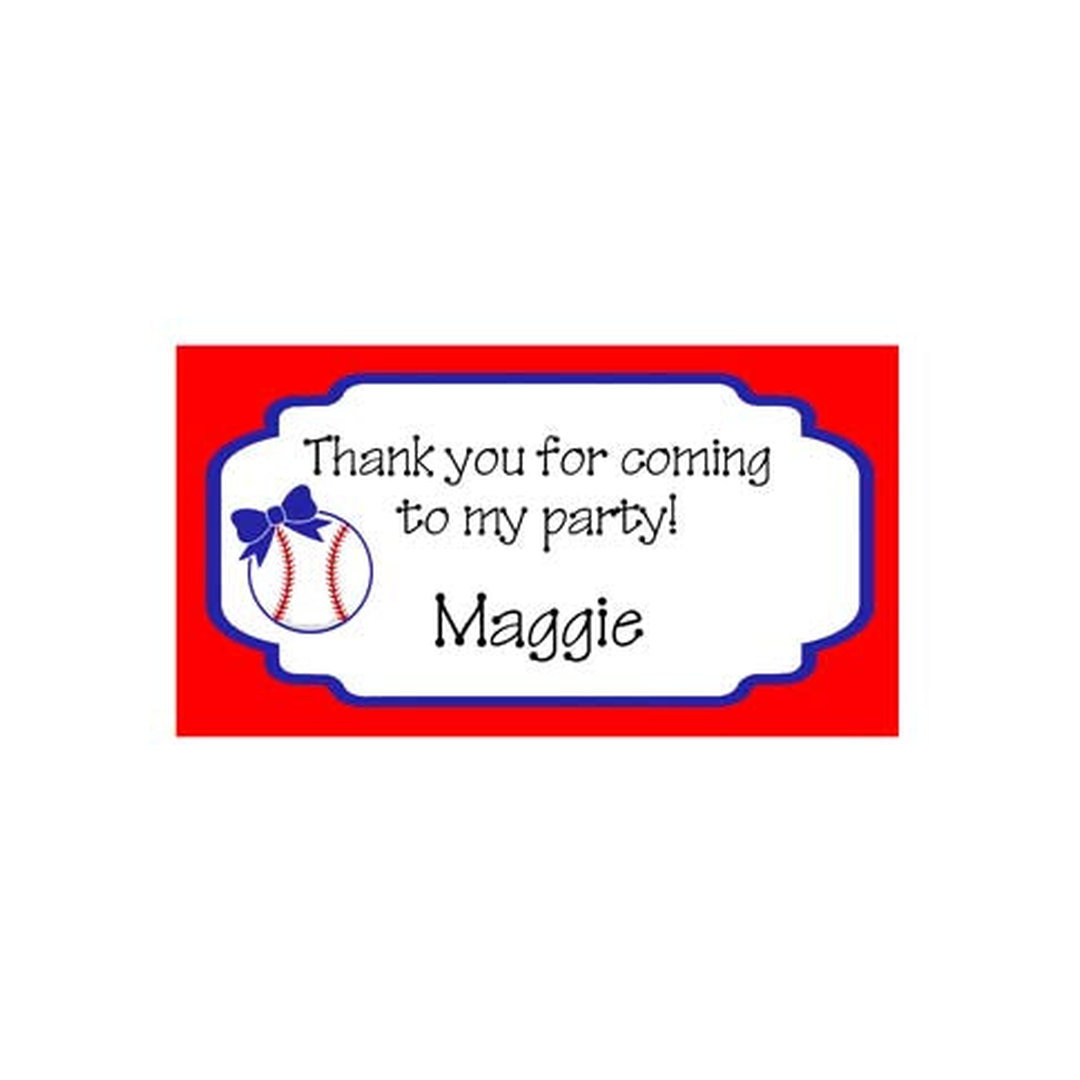 SPORTS BALL AND BOW PERSONALIZED GIFT OR CALLING CARDS