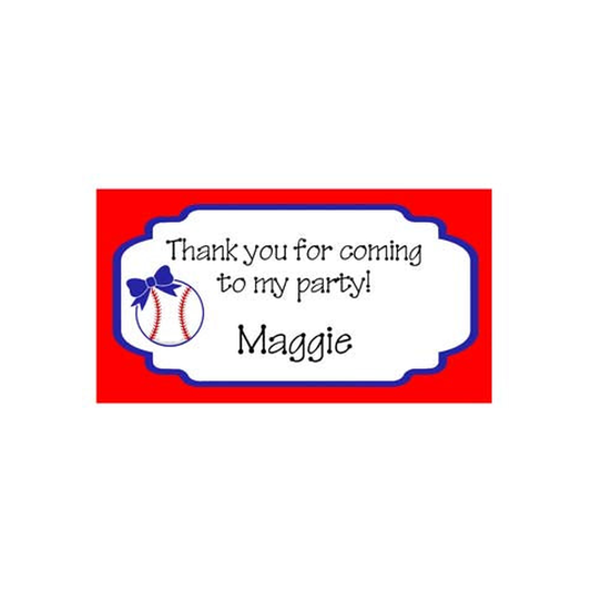 SPORTS BALLS AND BOWS PERSONALIZED GIFT OR CALLING CARDS