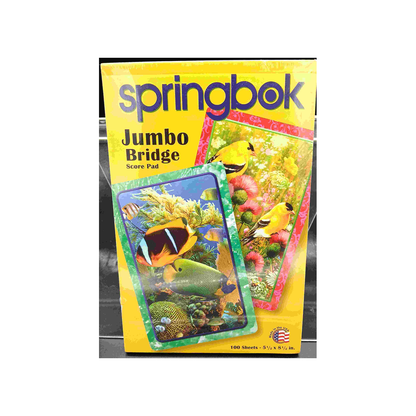 SPRINGBOK AQUATIC /BIRD JUMBO BRIDGE SCORE PAD