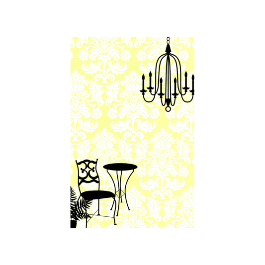 SUMMER CHANDELIER - BLANK STOCK INVITATION