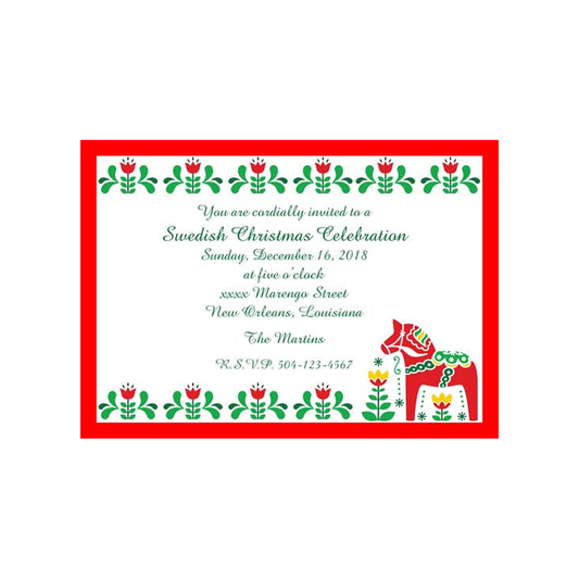 SWEDISH ICONS CUSTOM INVITATION