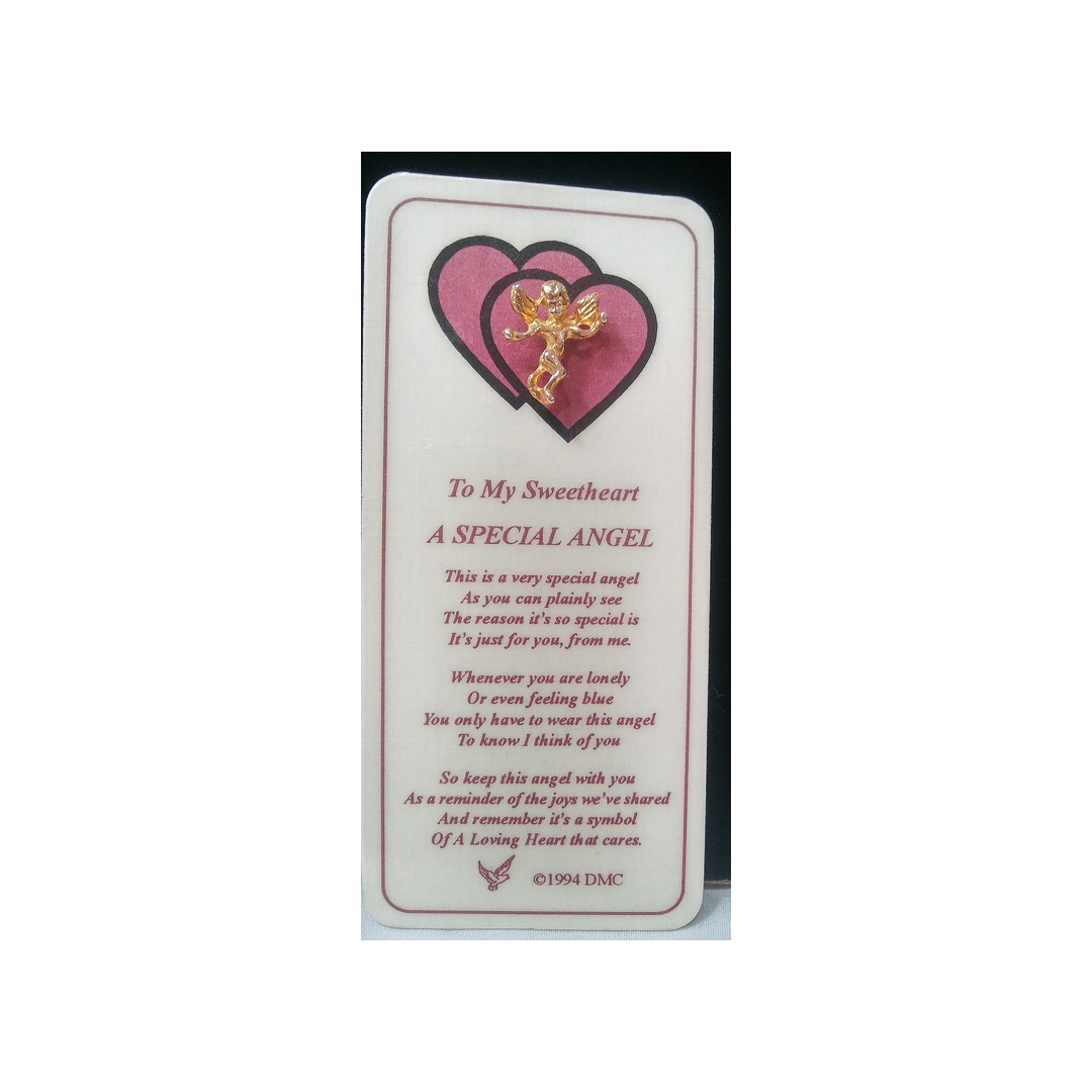 SWEETHEART ANGEL PIN & BOOKMARK