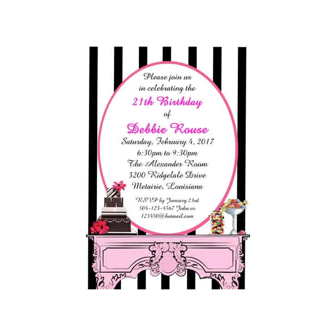 SWEET TREATS CUSTOM INVITATION