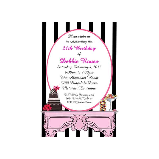 SWEET TREATS CUSTOM INVITATION