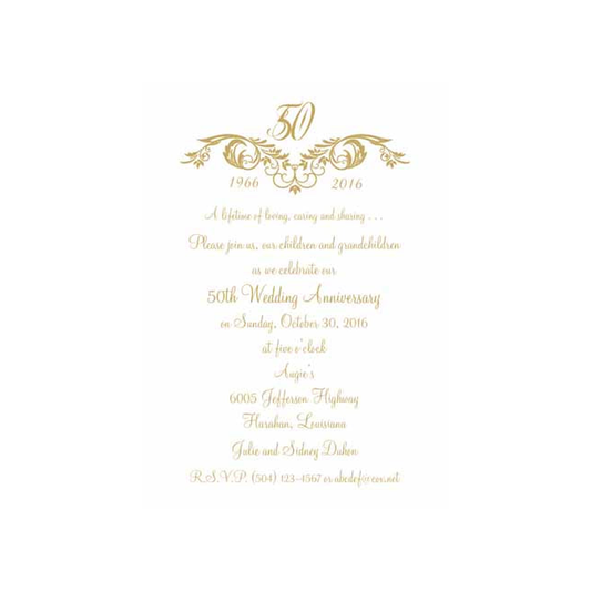 SWIRL MOTIF CUSTOM INVITATION