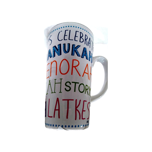 TALL CHANUKAH SAYINGS MUG
